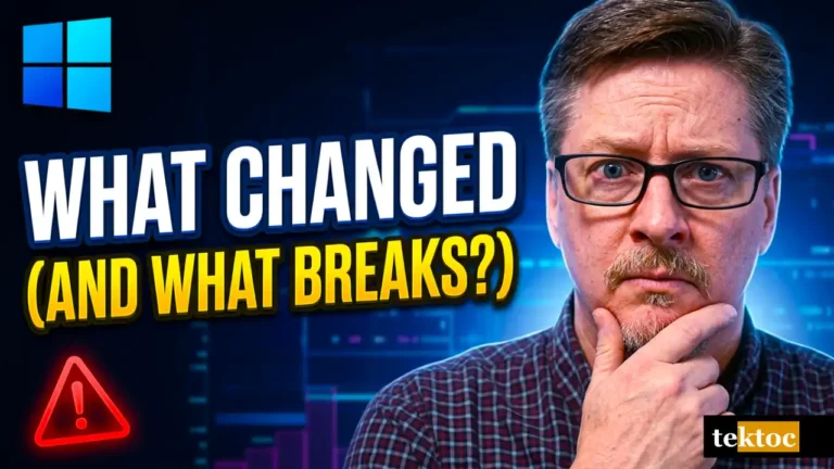 Windows 11 26H2 update — thumbnail showing what changed and what breaks.