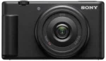 Sony ZV-1F camera against a white background. Image from Sony.